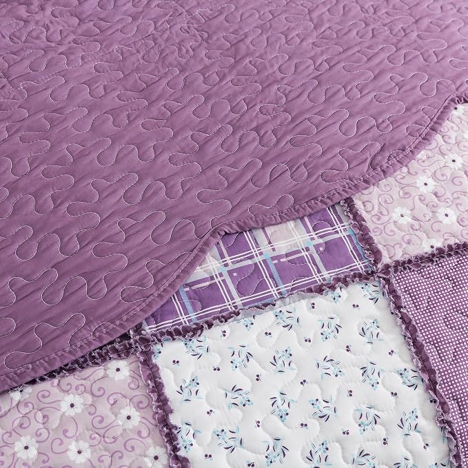Etwel Lightweight Patchwork Queen Size Quilt Set - Image 8