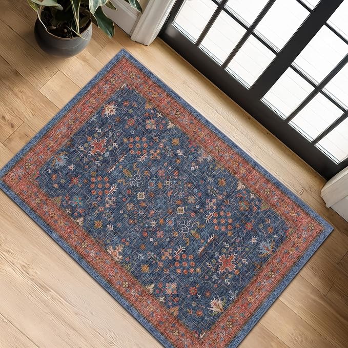Washable 2x4 Entry Rug Front Door Indoor, Farmhouse Small Area Rugs - Image 6