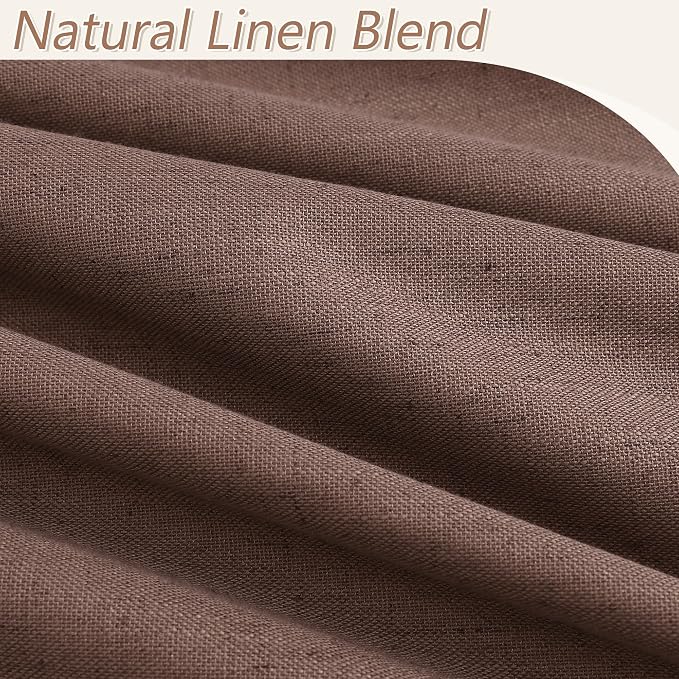 100% Blackout Curtains 90 Inch Length 2 Panels Set - Image 3