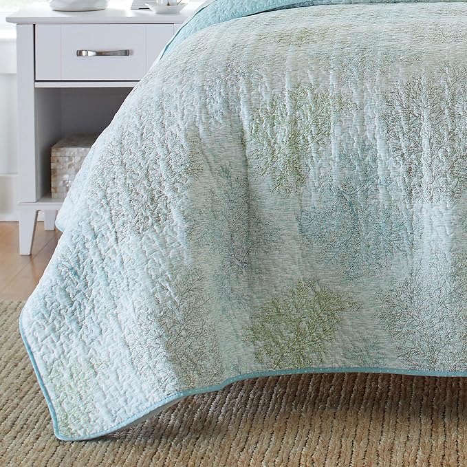 Laura Ashley - Queen Quilt Set, Reversible Cotton Bedding - Image 7