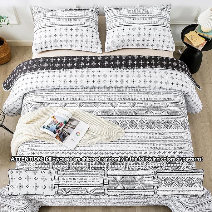Black White Quilts Queen Size - Image 6