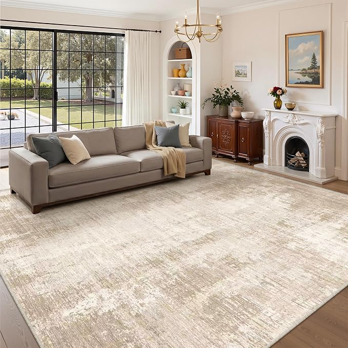6x9 Area Rugs Non Slip, Large Washable Rugs by Valenrug