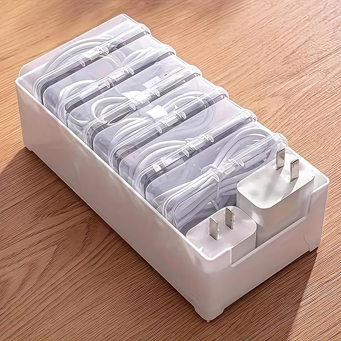7 Grid Clear Cable Organizer Box - Image 5