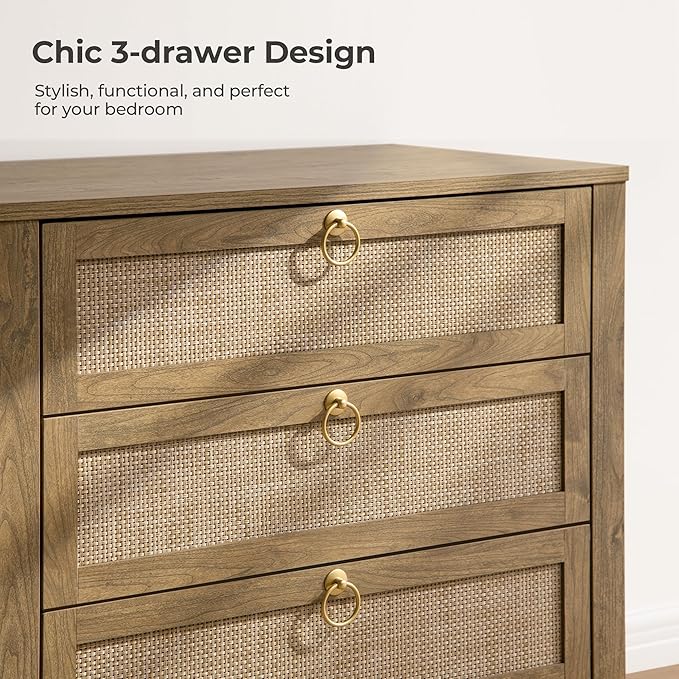 SICOTAS Rattan Nightstand Set of 2 - Image 3