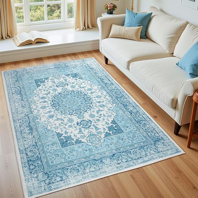 Macgace Washable Vintage Small Area Rug - Image 2