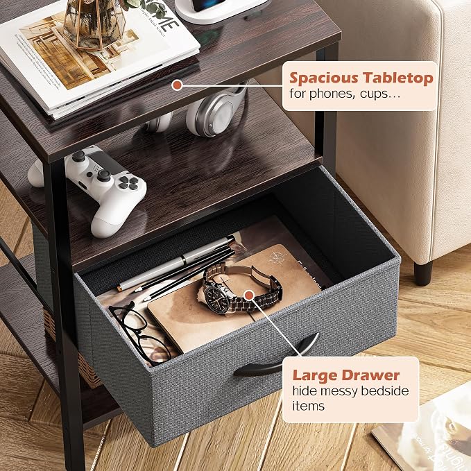 SUPERJARE Nightstand Set of 2 - Image 8