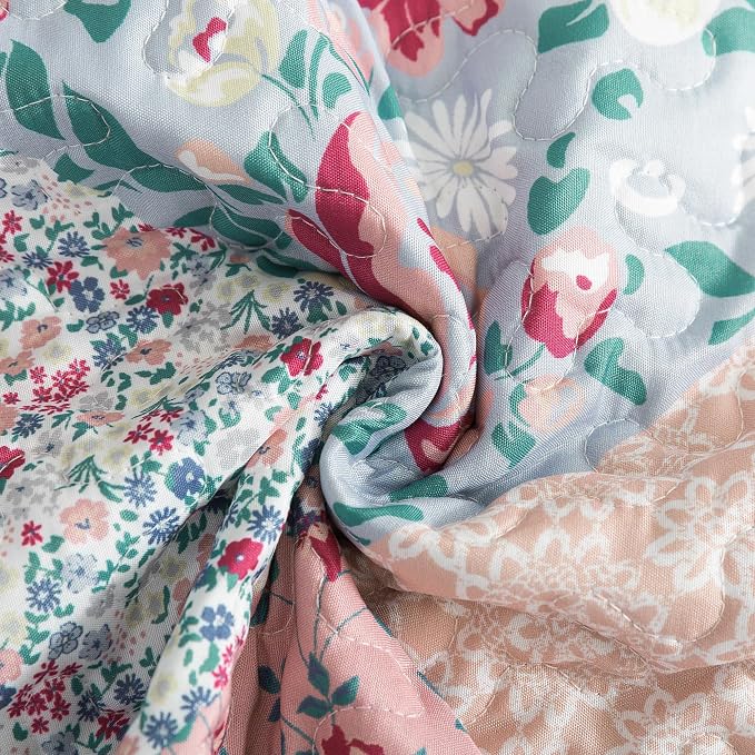 Etwel Lightweight Patchwork Queen Size Quilt Set - Image 7