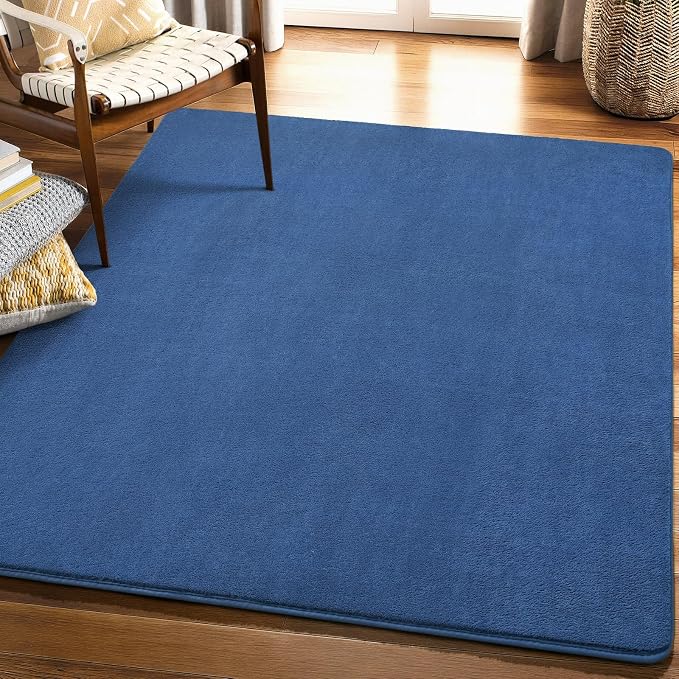4x4 Square Area Rugs for Bedroom Living Room, Modern Non Slip Minimalist Carpet - Image 9
