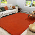 Modern Area Rug for Bedroom Living Room, 5x8 Orange Memory Foam Rug | Thickened by AmeareaDirect