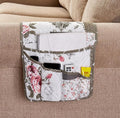 Brilliant Sunshine Pink Rose & Grey Toile Couch Armrest Cover, Armrest by BrilliantSunshine