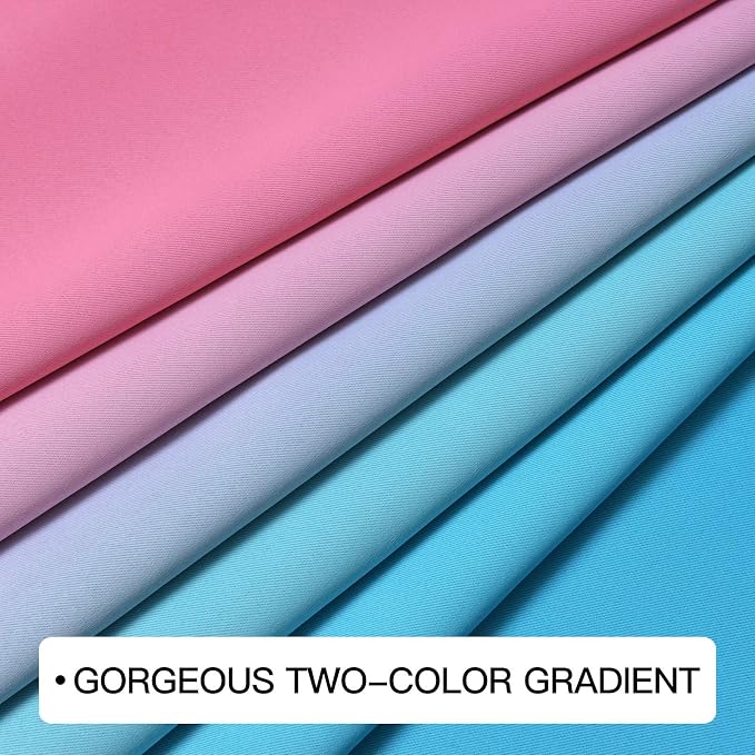 COSVIYA Grommet Ombre Room Darkening Curtains 96 inches Long - Image 6