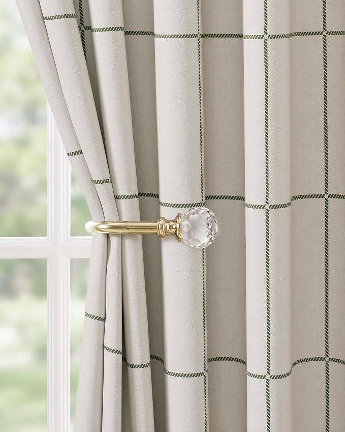 NICETOWN Forest Green 100% Blackout Plaid Curtains, 2 Panels | Rod Pocket & by NICETOWN