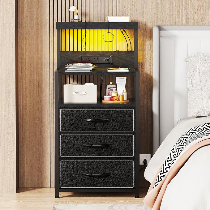 SZLHANJZ Nightstand Set of 2 - Image 2