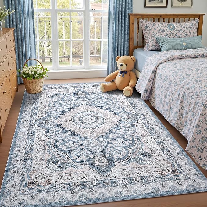 Macgace Washable Vintage Area Rug by Macgace