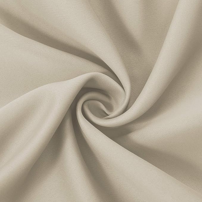 Light Beige Thermal Blackout Curtains/42 x 72 Inch/Set of 2 Panels Room - Image 5