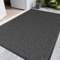 Indoor Outdoor Front Door Mats, 72" x 48" Rubber Backing Non Slip Durable Welcome Floor Mats for Patio, Garage Entrance, Stain and Fade Resistant Commercial Doormats for High Traffic