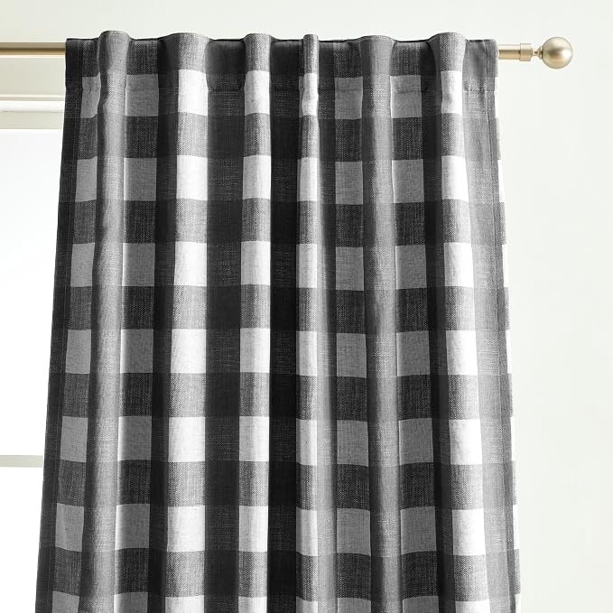 Grainger Rod Pocket Back Tab Window Curtain Panel - Image 2