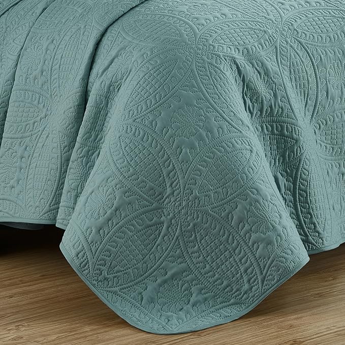 Chezmoi Collection Austin 3-piece Oversized Bedspread Coverlet Set - Image 7