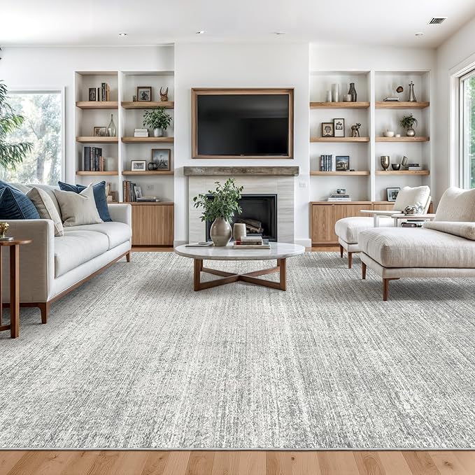 4x6 Area Rug for Entryway, Non Slip Washable Bedroom Rug, Thin & Lighweight by Valenrug