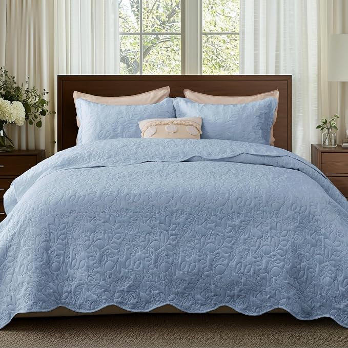 Bedsure King Size Quilt Bedspread, Thin Comforter, Stitch-Free Quilt-Tech by Unknown