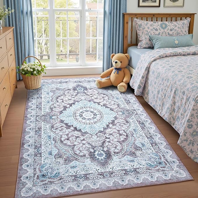 Macgace Washable Vintage Area Rug by Macgace