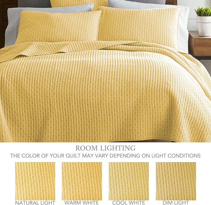 Levtex Home Cross Stitch Reversible Full/Queen Quilt Set - Image 4