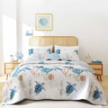 weigelia Coastal Quilt Twin Size, Sea Turtle Lightweight Summer Bedding | Sea by WEIGELIA