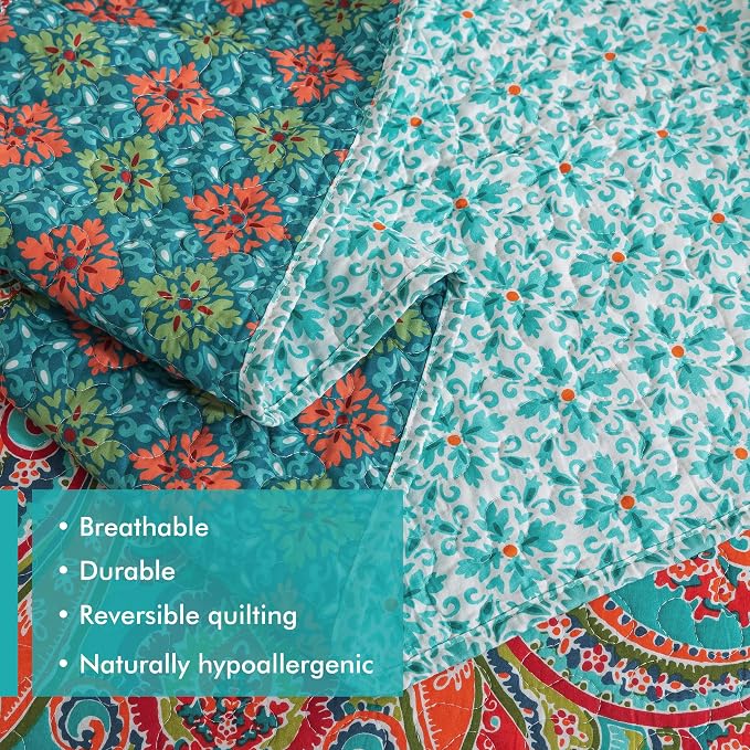 Etwel Lightweight Cotton California King Quilt Set - Image 4
