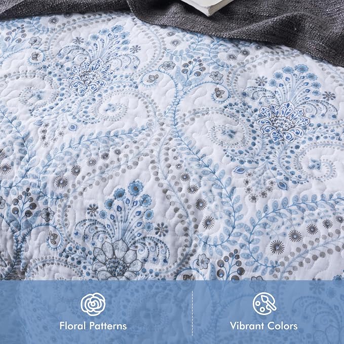 Etwel Lightweight Cotton Queen Size Quilt Set - Image 2