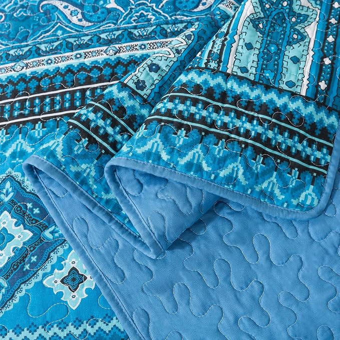 BEDIFANY Cotton California King Size Quilt Sets, Overiszed King Bedspread | - Image 4