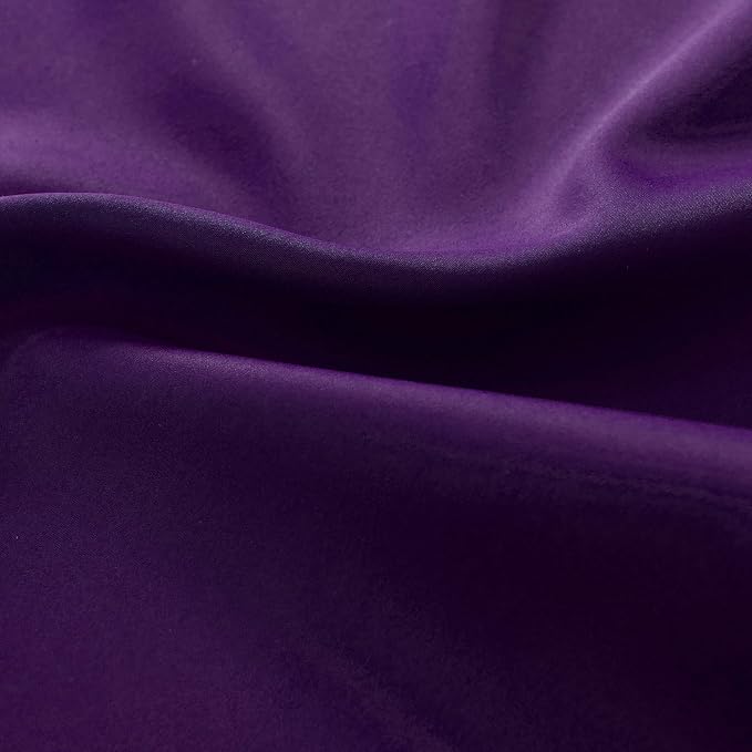 54 Inch Length Royal Purple Blackout Curtains - Image 8