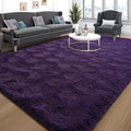 6x9 Area Rugs for Living Room, Soft Fluffy Shag Purple Rug for Bedroom Nursery by Tepook