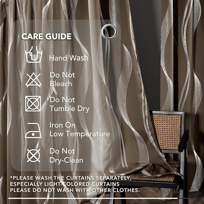 Deconovo Blackout Back Tab Curtains - Image 7