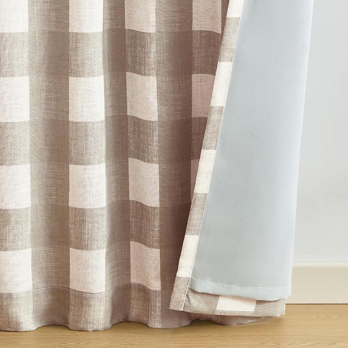 Grainger Rod Pocket Back Tab Window Curtain Panel, Linen - Image 4