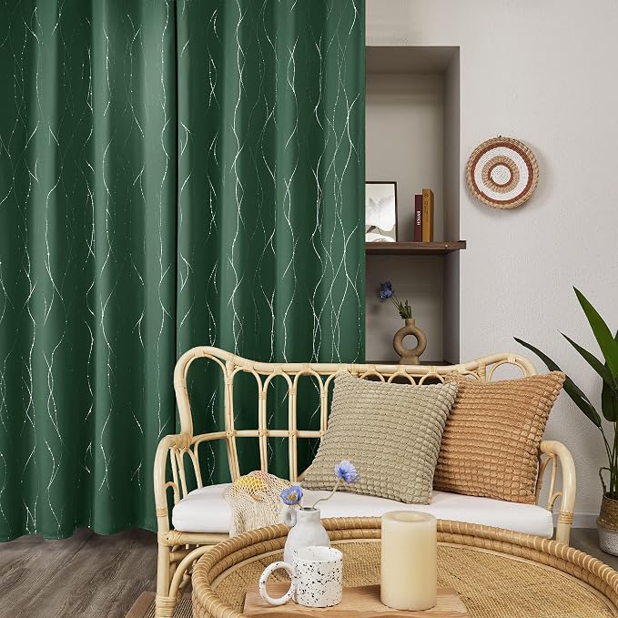 Deconovo Living Room Curtains 95 Inches Long, Thermal Insulated, Room Darkening - Image 6