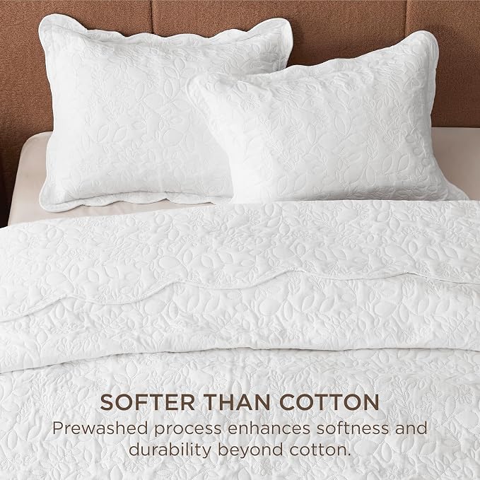 Bedsure King Size Quilt Bedspread, Thin Comforter, Stitch-Free Quilt-Tech - Image 3