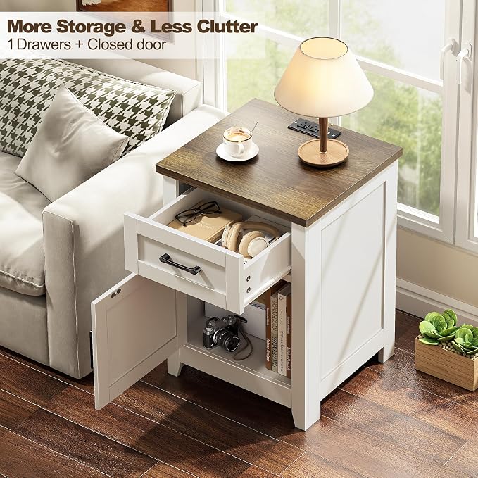 Decofy Farmhouse Nightstand - Image 3