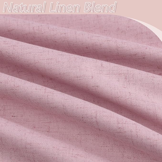 100% Blackout Curtains 90 Inch Length 2 Panels Set - Image 3