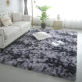 5x8 Dark Grey Fluffy Shag Rug for Bedroom, Plush Washable Carpet | Area Rug for by KICHOWUA
