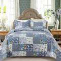 VAPUTAR Farmhouse King Size Quilt Set, Reversible Floral Bedspreads | by VAPUTAR