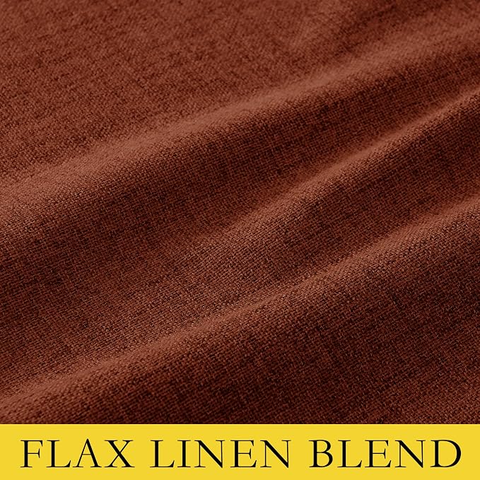 NICETOWN 100% Absolutely Blackout Linen Curtains - Image 8