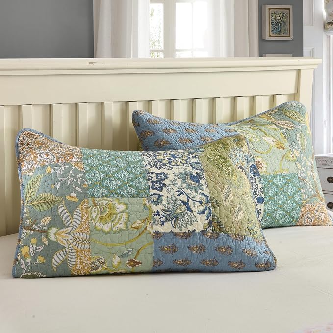 Etwel 100% Cotton Patchwork Queen Size Quilt Set - Image 7