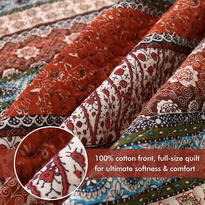 Etwel Lightweight Cotton Queen Size Quilt Set - Image 3