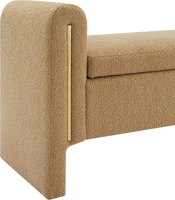 Modern Teddy Fabric Bed End Bench - Image 8