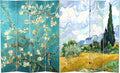 Red Lantern Double Sided Works of Van Gogh Canvas Folding Screen by RedLantern