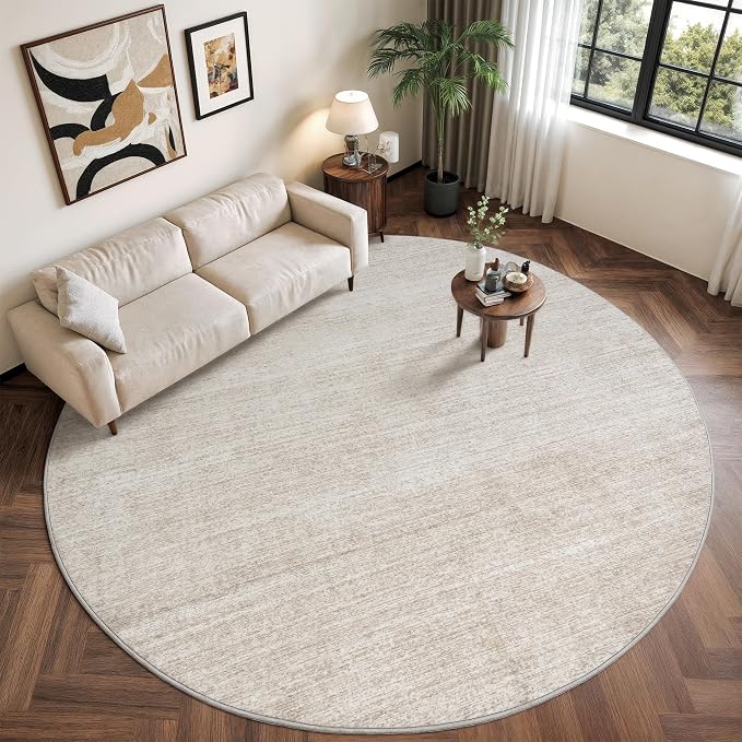 Round Rugs 6ft, Circle Washable Area Rugs - Image 3