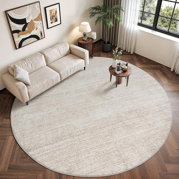 Round Rugs 8ft, Circle Washable Area Rugs - Image 4