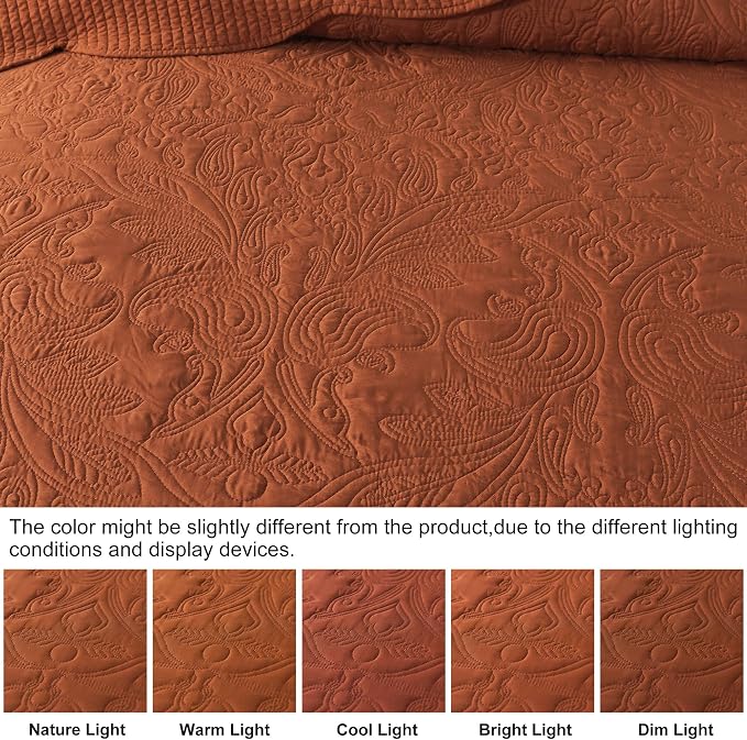 HoneiLife Embroidered Quilt King Size - Image 5