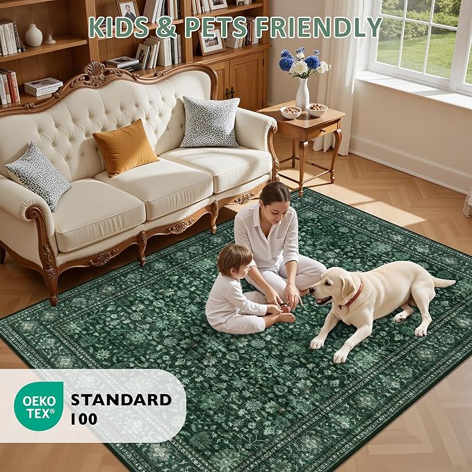 10x14 Area Rugs Living Room: Washable Rug - Image 8