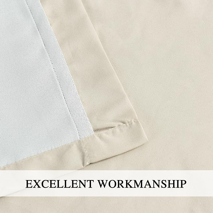 Thermal Insulated Window Curtains, Rustic Rod Pocket Drapes - Image 7